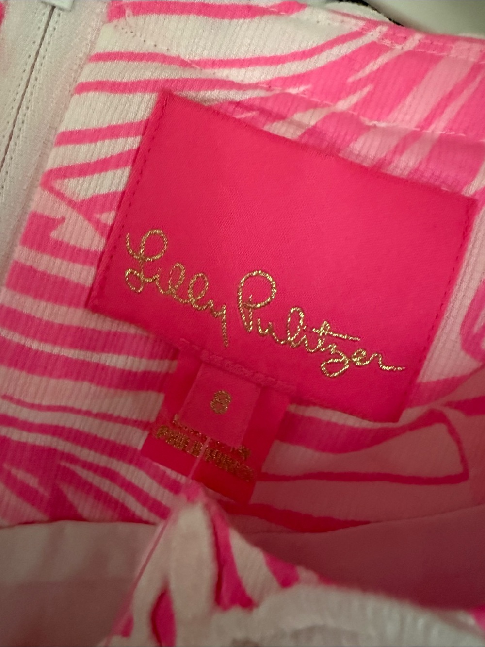 Lilly Pulitzer Daise Stretch Maxi Drink in Prosecco Pink Fronds Place - Picture 3 of 5